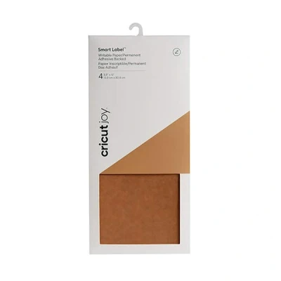 Afbeelding van Cricut Joy Smart Labels Kraft Brown 14 cm x 30 4 pack