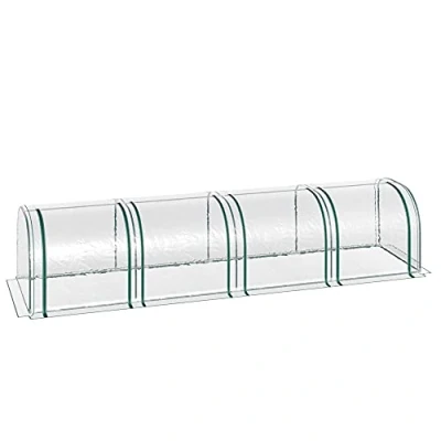 Afbeelding van Outsunny Mini Gewächshaus mit massivem Stahlrahmen, PVC Kunststoffabdeckung 845 234V03