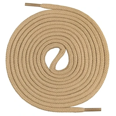 Afbeelding van Mount Swiss Ronde premium veters van 100% katoen zeer scheurvast kleur camel lengte 100 cm