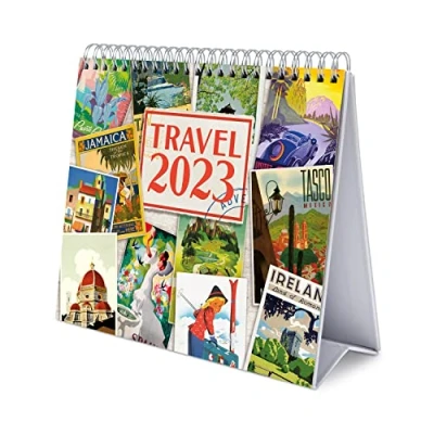 Afbeelding van Grupo Erik CS23027 Kalender 2023 Travel Bureaukalender 12 maanden met fsc certificaat, Desk Calendar