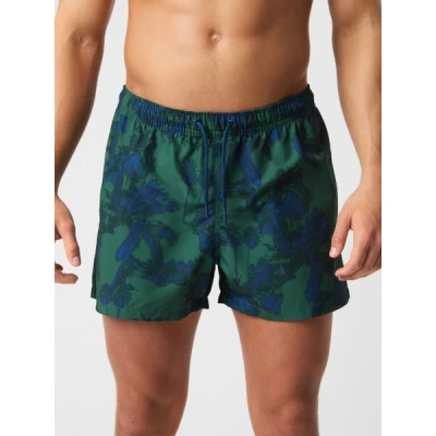 Afbeelding van Bjorn borg print swim short in de kleur groen.