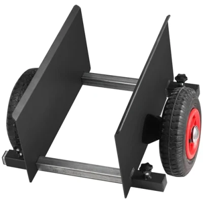 Afbeelding van VEVOR Q235B Plaatwagen, draagvermogen 272 kg, klemwagen, plaattransportwagen, met universele wielen, transporthulp, platformwagen, rolwagen, 412 x 490 290 mm