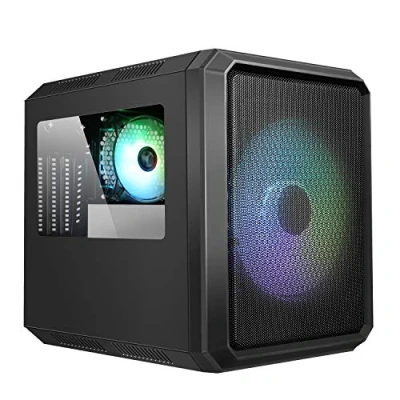 Afbeelding van Itek Case QBO 8 EVO Micro ATX, USB3, 200+120mm ARGB Fan, Card Reader, 3x Trasp Window
