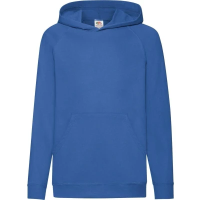Afbeelding van Fruit Of The Loom Kinderen Unisex Lichtgewicht Sweatshirt Met Capuchon / Hoodie (Royaal Blauw)