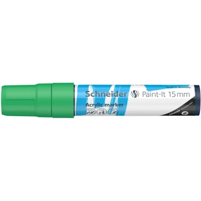 Afbeelding van Schneider acrylmarker Paint it 330 15mm groen S 120304