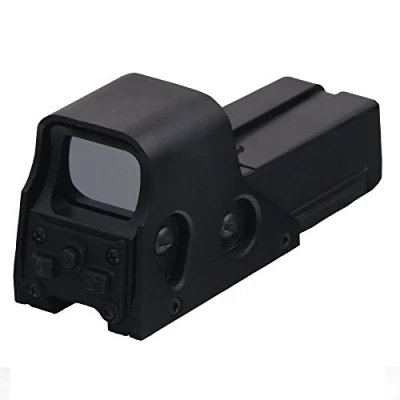 Afbeelding van 30 Yards Tactical &quot;552 Holographic&quot; Rifle Shotgun Pistool Reticle Red Green Dot Reflex Sight/Scope, 10 niveaus helderheid (met 2 AA batterijen)