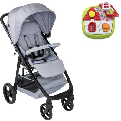 Afbeelding van Chicco bundel Buggy Multiride Light Grey &amp; Puzzel 2 in 1 Huispuzzel