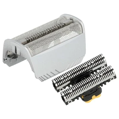 Afbeelding van vhbw Combi pack scheerdeel compatibel met Braun 5714, 5715, 5716, 5742, 5743, 5745 elektrisch scheerapparaat, folie + messenblok, zilver