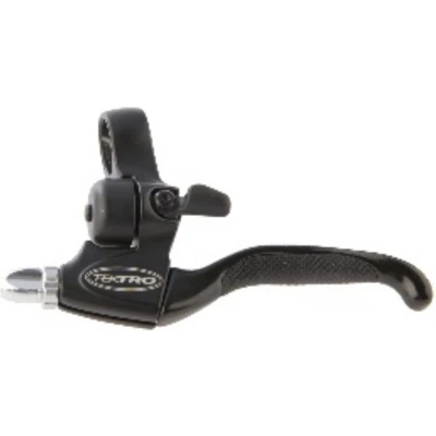 Afbeelding van Tektro CL535F TS V brake remgreep 4 vinger links zwart/zwart met bel (werkplaatsverpakking)