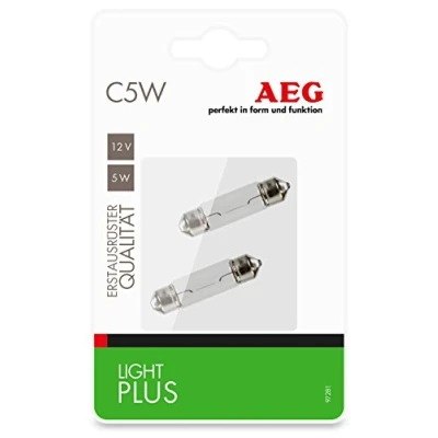Afbeelding van AEG Automotive 97281 gloeilamp Light Plus C5W, SV8,5 8, 5 W, 2 stuks