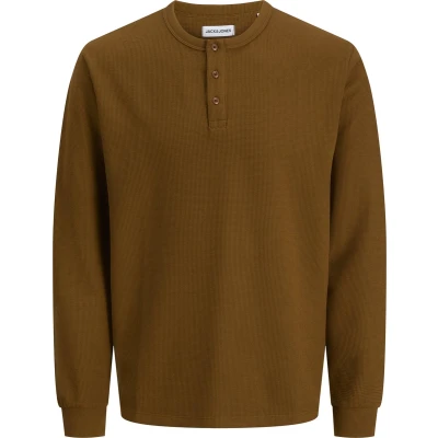 Afbeelding van JACK&amp;JONES JJEDOVER HENLEY LS TEE NOOS Heren Lange mouwen shirts