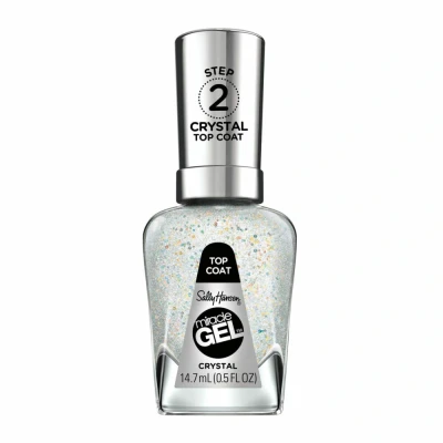 Afbeelding van 2x Sally Hansen Miracle Gel Nagellak 105 Crystal Top Coat 14.7 ml