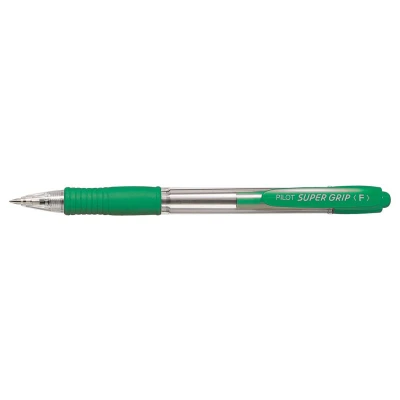 Afbeelding van 12x Pilot balpen Super Grip groen