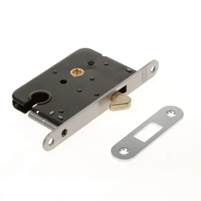 Afbeelding van MAUER 1134 Schuifdeurslot Cilinderslot PC55 DM50 RVS LS/RS (incl. Sluitplaat)