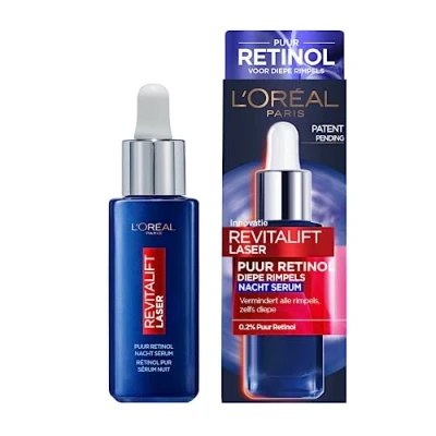 Afbeelding van 1+1 gratis: L&#039;Oréal Revitalift Laser Puur Retinol Nachtserum 30 ml