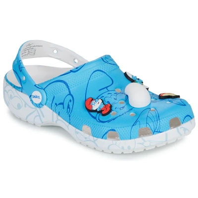 Afbeelding van Crocs Smurfs Classic Unisex Clogs multicoloured, Maat: 45 46, Multi coloured Kunststof