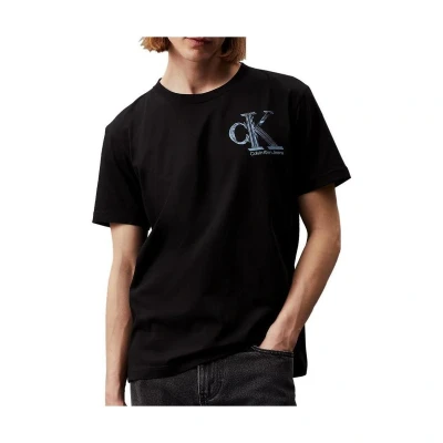 Afbeelding van Calvin Klein Jeans META Monogram Tshirt print, Heren, Maat: Medium, Ck black