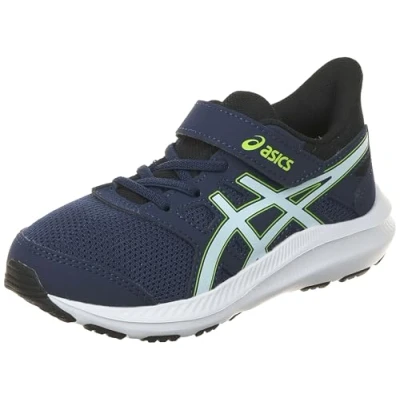 Afbeelding van Asics JOLT 4 Unisex Hardloopschoenen neutraal voor kinderen, Maat: 28.5, Blue expanse/cool grey Textiel/ synthetisch