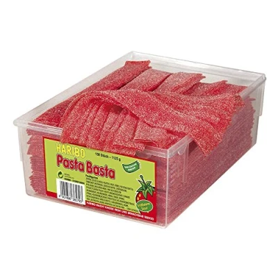 Afbeelding van Haribo Pasta Basta Fizz Red Aardbei (150 stuks)