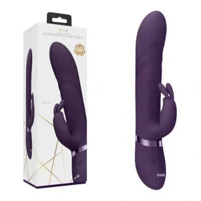 Afbeelding van VIVE by Shots Nari Vibrating and Rotating Beads, G Spot Rabbit Purple