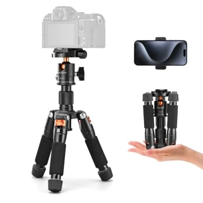 Afbeelding van K&amp;F Concept Desktop Mini Statief voor Camera, 20,5&quot;/52cm Compact met 360 Low Profile Ball Head, 1/4&quot; Schroef Reisstatief Quick Release Plaat Camera Video Camcorder, Draagvermogen 6 kg