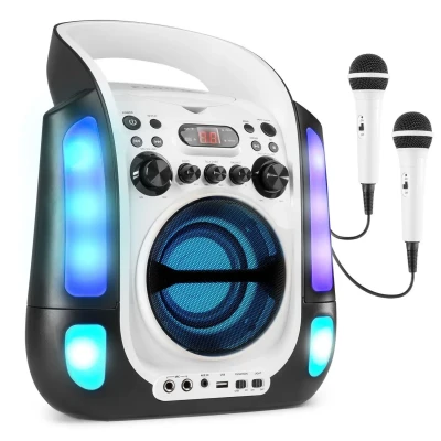 Afbeelding van Fenton SBS30W draagbare karaoke set met Bluetooth, CD+G en microfoons