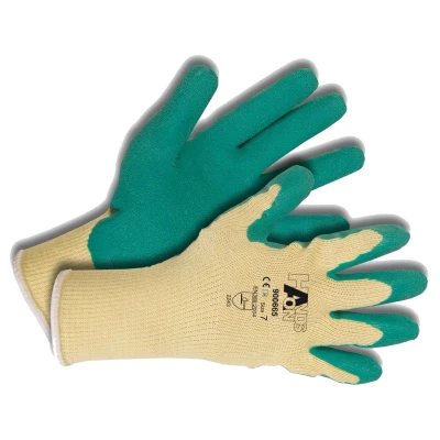 Afbeelding van Hands On Werkhandschoen Katoen/Latex Grijs Handschoenen 9
