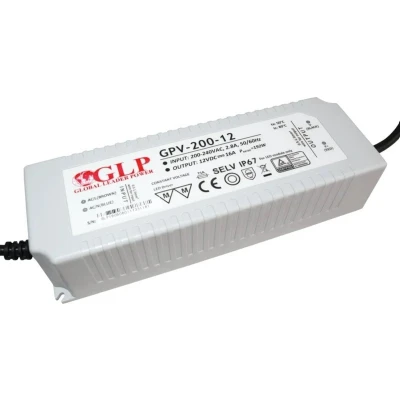 Afbeelding van LED voedingsadapter 12V 192W 16A IP67 Waterdicht