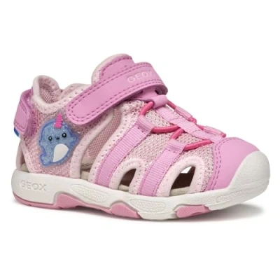 Afbeelding van Geox Outdoorsandalen voor kinderen, Maat: 27, Dark pink Textiel/ synthetisch