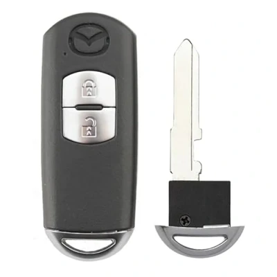 Afbeelding van 2 Knop Afstandsbediening Sleutel Lege Case Fob Vervanging Shell Voor Mazda 3 5 6 CX 7 9 MX Miata RX 8 2006 2018