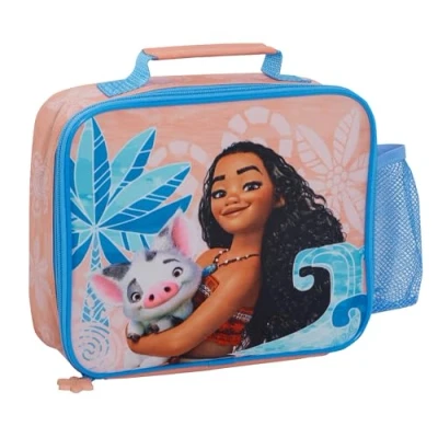 Afbeelding van Disney Moana Lunchbox met flessenhouder voor meisjes, school, geïsoleerde koelbox