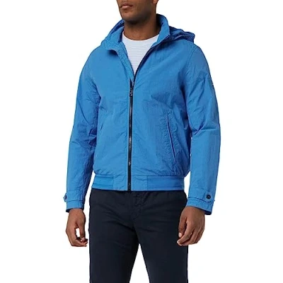 Afbeelding van Tommy Hilfiger Geweven jassen voor heren, Schokkend Blauw, M