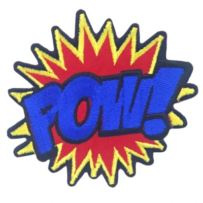 Afbeelding van POW Batman Superman Spiderman Iron op naaien geborduurde patch