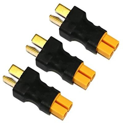 Afbeelding van Boladge Deans T stekker, mannelijk naar XT30 aansluiting, adapter voor RC Lipo batterij, 3 stuks