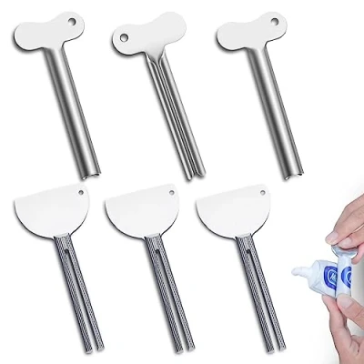Afbeelding van Zivacate Tube Squeezer, Tandpasta Presser 6 PCS, Metalen Sleutel Legering Roller Dispenser voor Tandpasta/Olieverf/Handcrème
