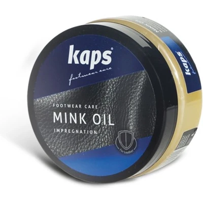 Afbeelding van Kaps Mink Oil voor alle soorten gladleer, reinigt, beschermt, verzorgt het leer en (100) Kleurloos 100ml