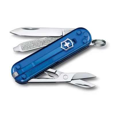 Afbeelding van Victorinox Classic SD Transparent zakmes Deep Ocean 7 functies