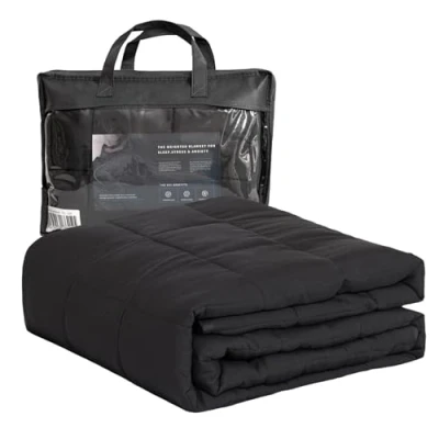 Afbeelding van Good Nite Gewichtsdeken, therapiedeken voor volwassenen en kinderen, grijs, ontspanningsdeken, anti stress ontspanning, verzwaarde deken, 125 x 150 cm, 4 kg