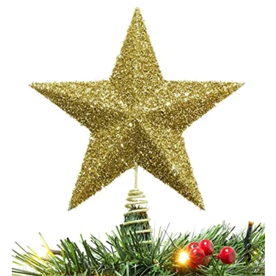 Afbeelding van Christmas Concepts® 11&#039;&#039; Sprankelend Boom Top Ster Luxe Kerstversiering (Goud)