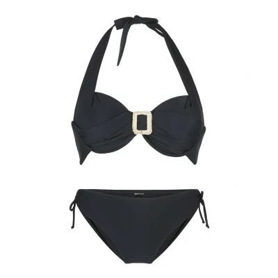 Afbeelding van Lingadore Halterneck SET Bikini, Dames, Maat: 36xC, Schwarz