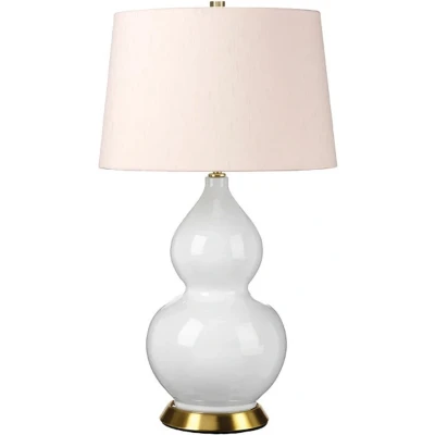 Afbeelding van Elstead Lighting LED Tafellamp ISLA 1X E27 Max 60W Aged Brass, White, Pink