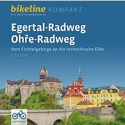 Afbeelding van Egertal Radweg . Ohre Radweg: Vom Fichtelgebirge an die tschechische Elbe. 1:50.000, 282 km, GPS Tracks Download, Live Update