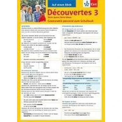 Afbeelding van Découvertes Série jaune und bleue 3. Grammatik