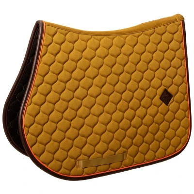 Afbeelding van Zadeldoek onion quilt leer neon jumping kaki FULL