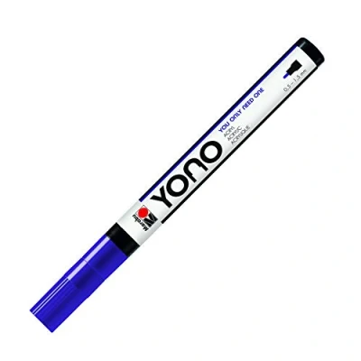 Afbeelding van Marabu 12400101251 YONO marker, violet 251, veelzijdige acrylstift met fijne Japanse ronde punt, 0,5 1,5 mm, waterbasis, lichtecht en waterbestendig, voor bijna alle ondergronden
