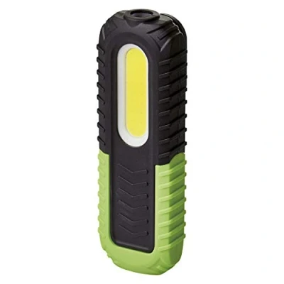 Afbeelding van EMOS Led werklamp, oplaadbare waterdichte werkplaatslamp met zwenkvoet, haak en magneet, 400 lm, 40 m lichtafstand, 2000 mAh batterij 8,5 st. lichtduur USB kabel, 3 lichtmodi