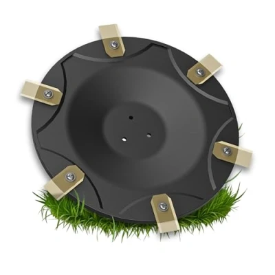 Afbeelding van 3DHerb Messenschijven, compatibel met ECOVACS Goat O500, O800, O1200, G1 800, 2000, G1, premium maaischijven van glasvezelversterkte kunststof, voor 6 messen, messchijf zonder stuks