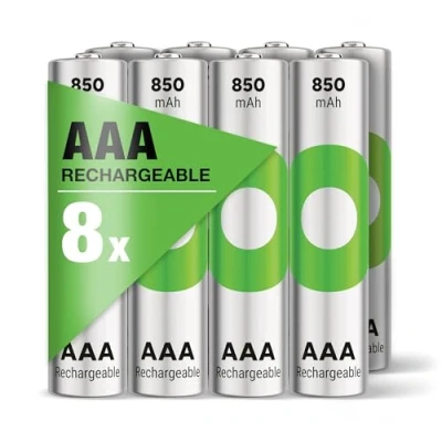 Afbeelding van GP Batteries ReCyko Oplaadbare AAA batterij (potlood) NiMH 850 mAh 1.2 V 8 stuk(s)