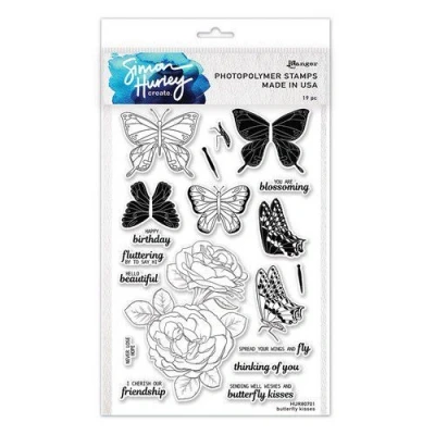 Afbeelding van Ranger SH Clearstamps 6x9 Butterfly Kisses HUR80701 Simon Hurley (02 23)