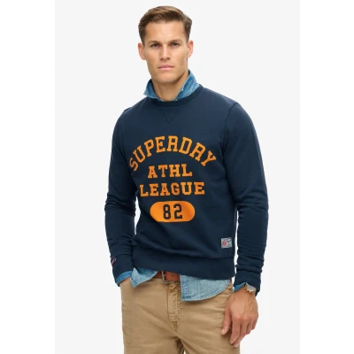 Afbeelding van Superdry Athletic Sweater, Heren, Maat: Large, Eclipse navy